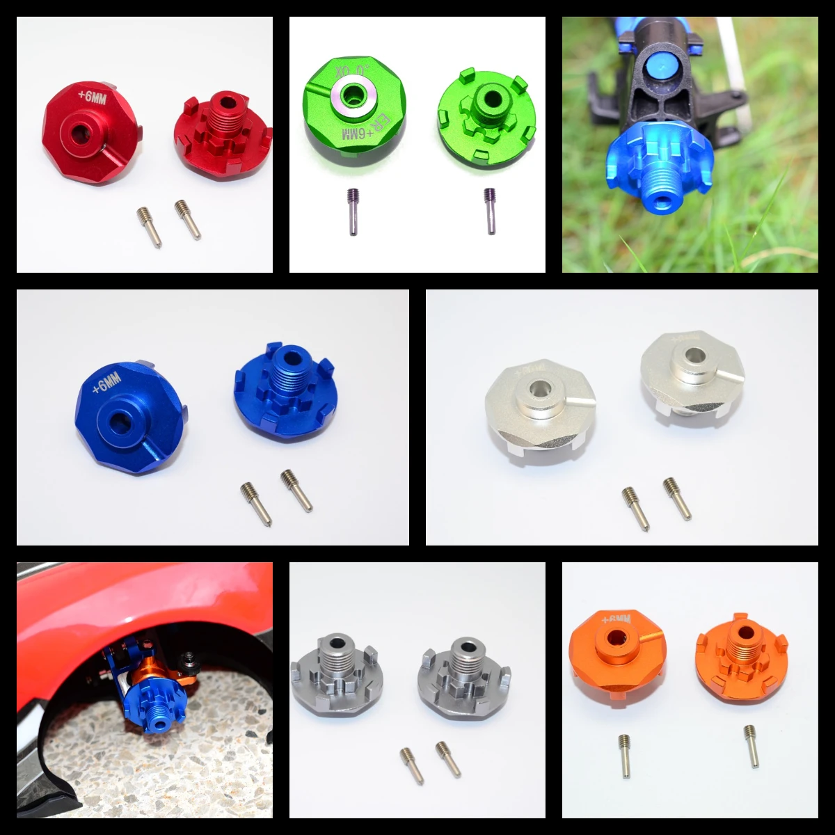 

GPM Aluminium Wheel Hex Claw (+6mm) For TRAXXAS E-Revo 56087-1