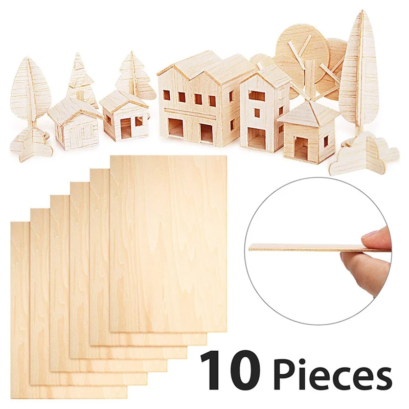 300*200*1.5mm 10 sztuk Balsa arkusz drewna drewniane sklejki pokładzie dla DIY drewniany dom samolot statek zabawki rzeźba Model projekty