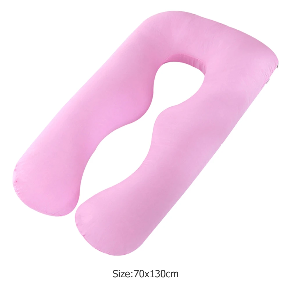 U-shape Pregnant Pillowcase Breastfeeding Multi Function Side Protected Cushion