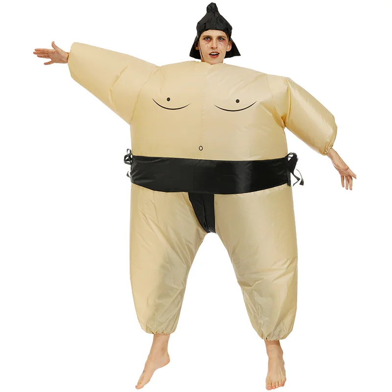 Adults Sumo Personal Trainer Popeye Cosplay Inflatable Costume Halloween Masquerade Carnival Cosplay Costume Props Blow Up Suit