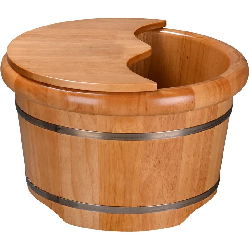 

Oak, foot bath, wooden barrel, foot bath, household, thickened