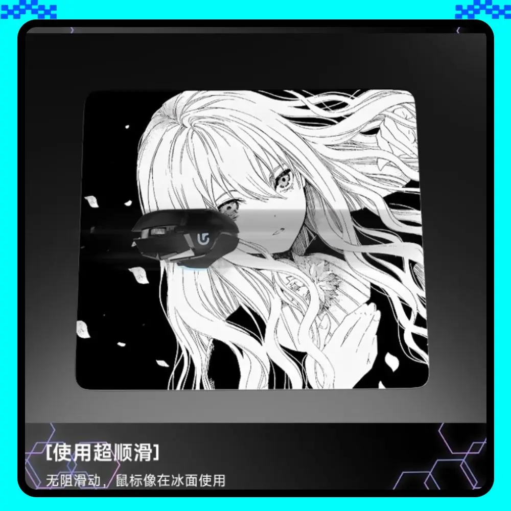 

Коврик для мыши из фотоэлектрического стекла, гладкий закаленный FPS для киберспорта, большой коврик для игрового стола 3,2 мм, аксессуары для геймеров с настраиваемым узором