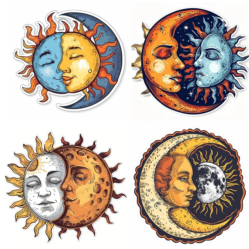 

KT87# Sun and Moon Sticker Weatherproof outdoor UV-resistant vinyl sticker Personalizable from high-quality film from Orafol