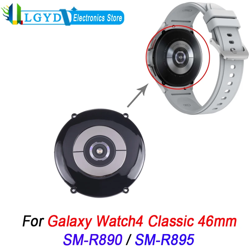 Back Cover For Samsung Galaxy Watch4 Classic 46mm Bottom with Heart Rate Sensor + Wireless Charging Module For SM-R890 SM-R895