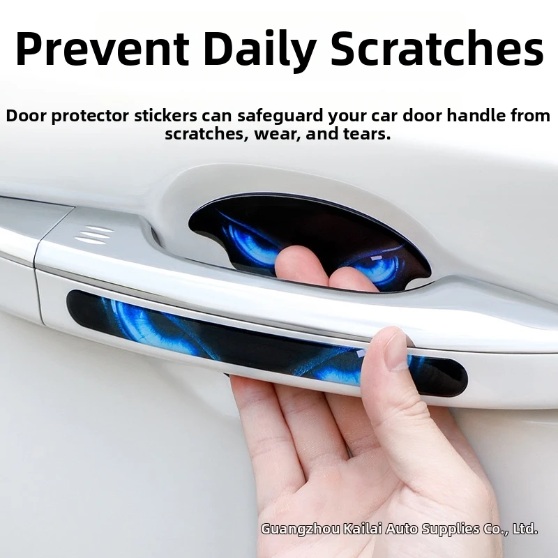 For Lexus ES300h RX350h NX260 UX door handle protection sticker, door bowl anti scratch sticker Cat Eye Personality Patch