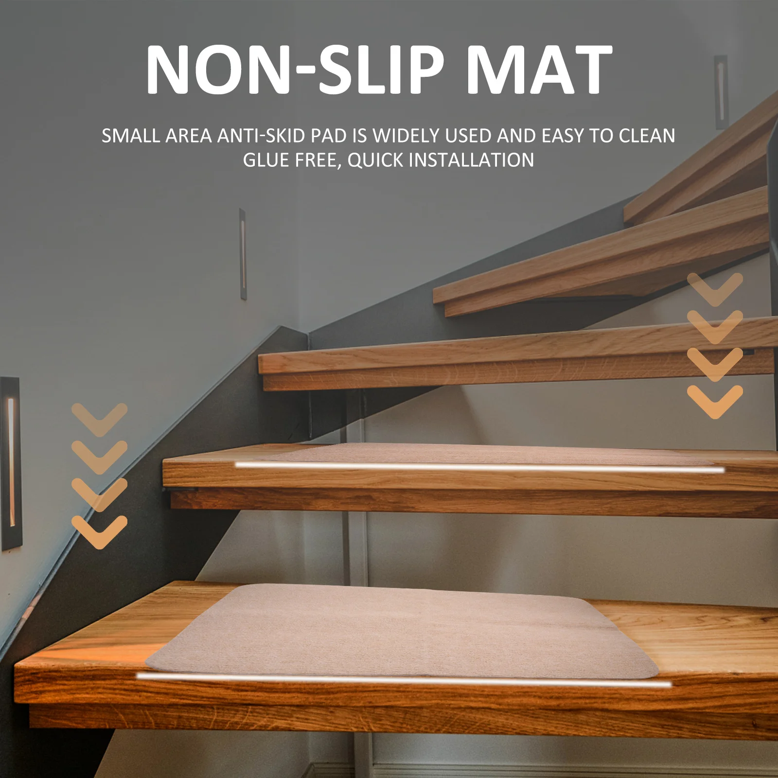 

1Pcs Self Adhesive Non-Slip Floor Protector Camel Color Furniture Pad PVC Chairmat Anti-Skid Office Ground Pad Home Floor