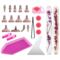 Diamond painting tools Metal drill bits Diamond accessories Resin pens Plastic trays Clay pens Wax accessories Nib trays