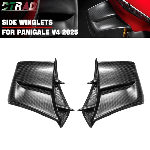 ドゥカティパニガーレ V4 V4S 2025 炭素繊維ウイングレット固定サイドウイングフィンオートバイアクセサリーフェアリングキット修正部品