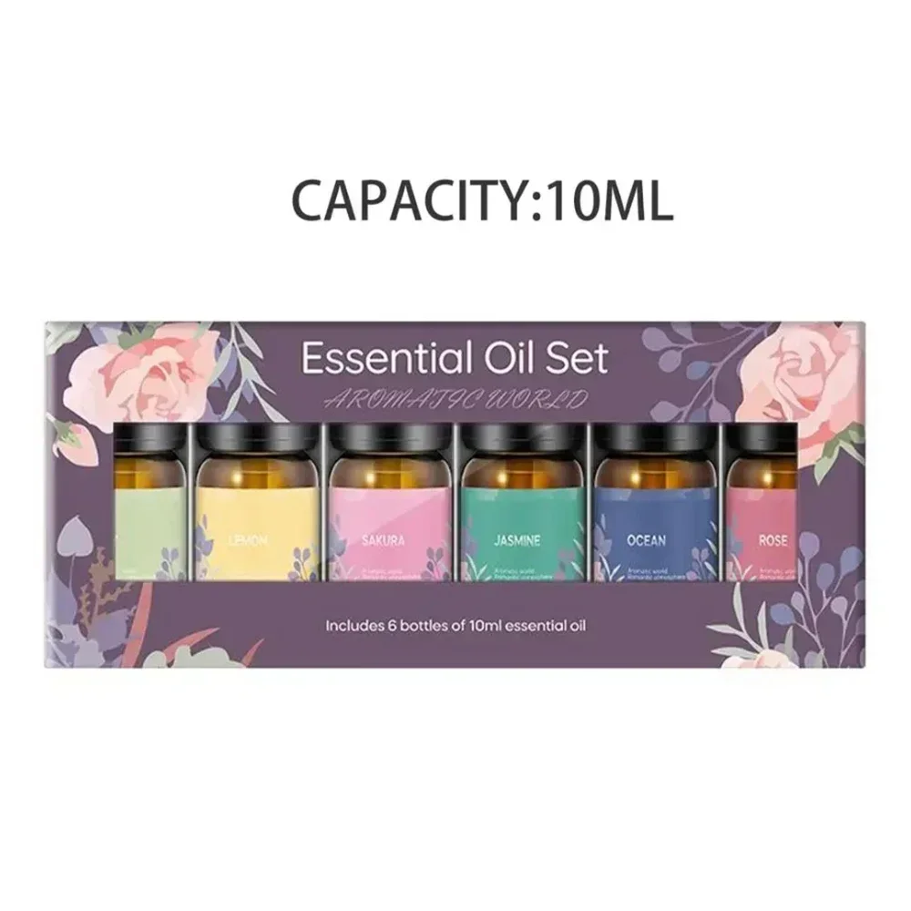 

Ultimate Aromatherapy Experience Роскошный набор эфирных масел из 6 предметов для диффузоров с ароматами премиум-класса (лилия/жасмин/лимон/океан/рос)