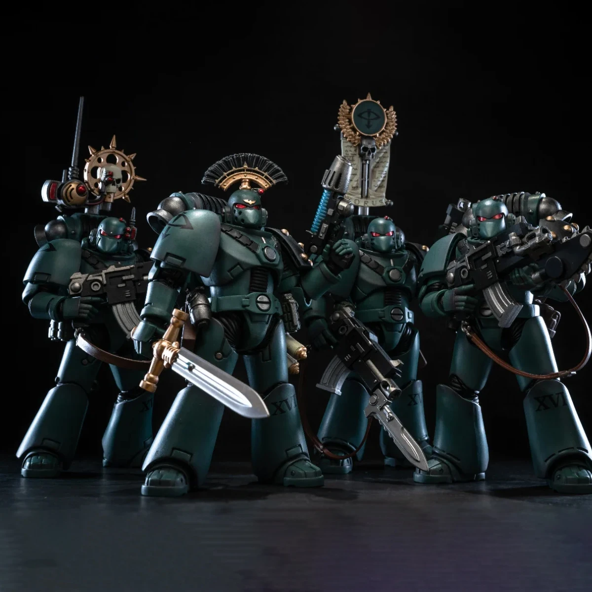 JOYTOY Warhammer Horus Heresy Sons of Horus Action Figure MKVI ยุทธวิธี Squad Joint Movable Figurine Collection ของเล่น