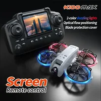 Mini Drone K100 MAX Full Paddle Protection Screen Control Drone Dual-colour Dazzle Colour Lights Light Light Flow As Hovering