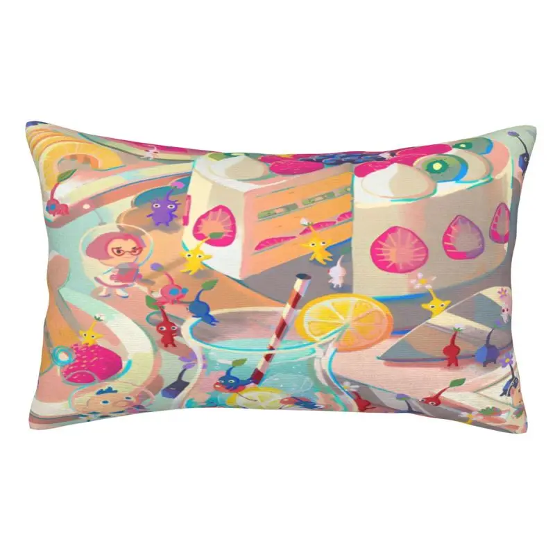 Custom Pikmins Video Gaming Throw Pillow Covers Cushions Cover Rectangle Pillowcase