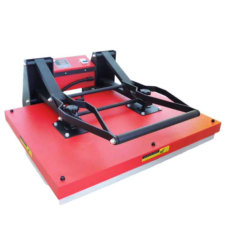 60*80cm Large Format Manual Press Machine for T-shirt Sublimation Heat Transfer Printing 220V New Condition with Stand