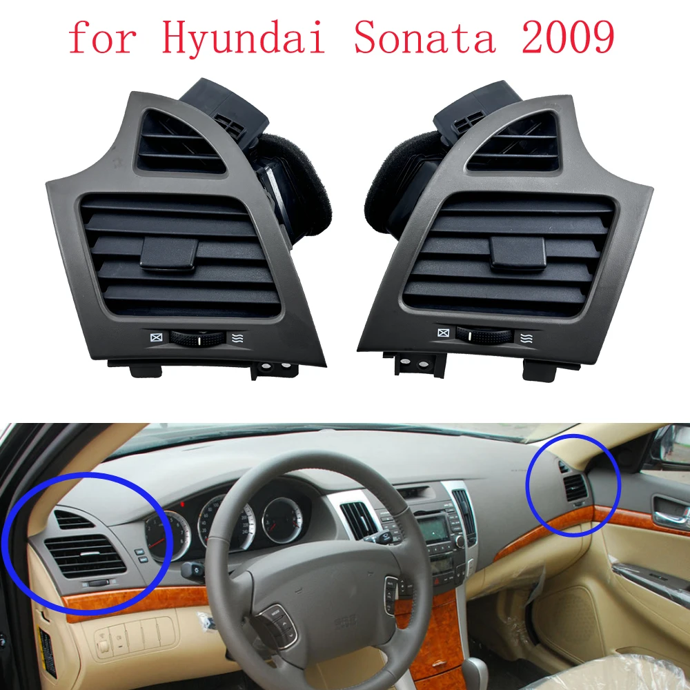 HUIYAN Car Accessories For Hyundai Sonata 2009 Air Vent Dashboard Air Vents Instrument Panel Air Outlet Air Condition Air Outlet