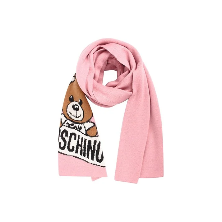 MOSCHINO Knit Scarves Women's Pink 30572-M1857-008