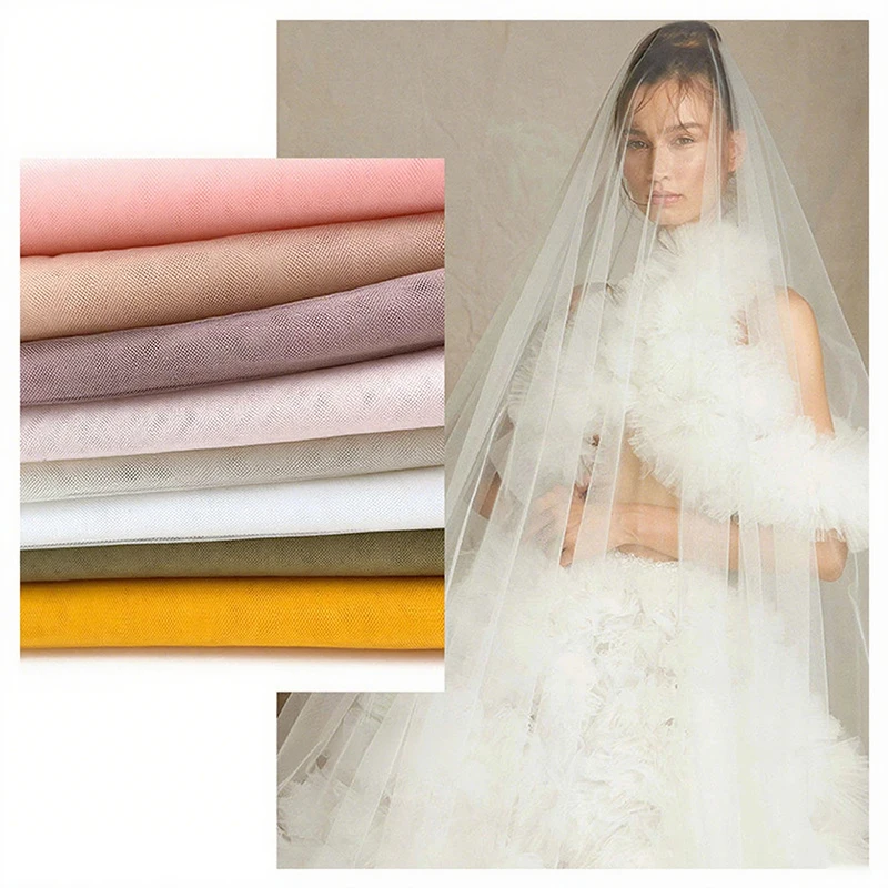 Organza Tulle Sheer Voile Fabric for Sewing Wide 63Inch by the meters for Wedding Draping Panels DIY Patchwork Events Decoration