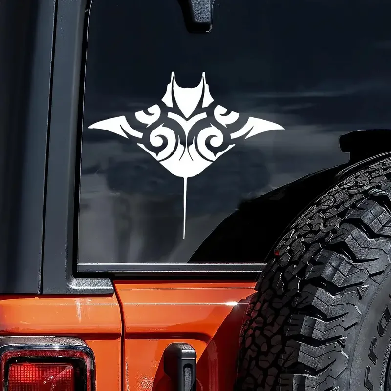 Manta Ray Fish Sea Life Seashore Ocean Beach Car Stickers For Laptop Water Bottle Truck Van SUV Motorcycle Window Wall Cup Toolb
