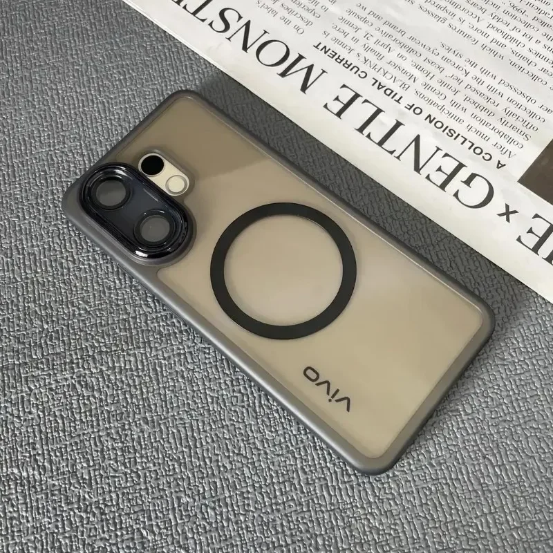 ل VIVO V60 V 60 كاميرا طبقة حماية MagSafe غطاء الهاتف ل VIVO S30 S 30 لينة سيليكون واضح غطاء مقاوم للصدمات الوفير