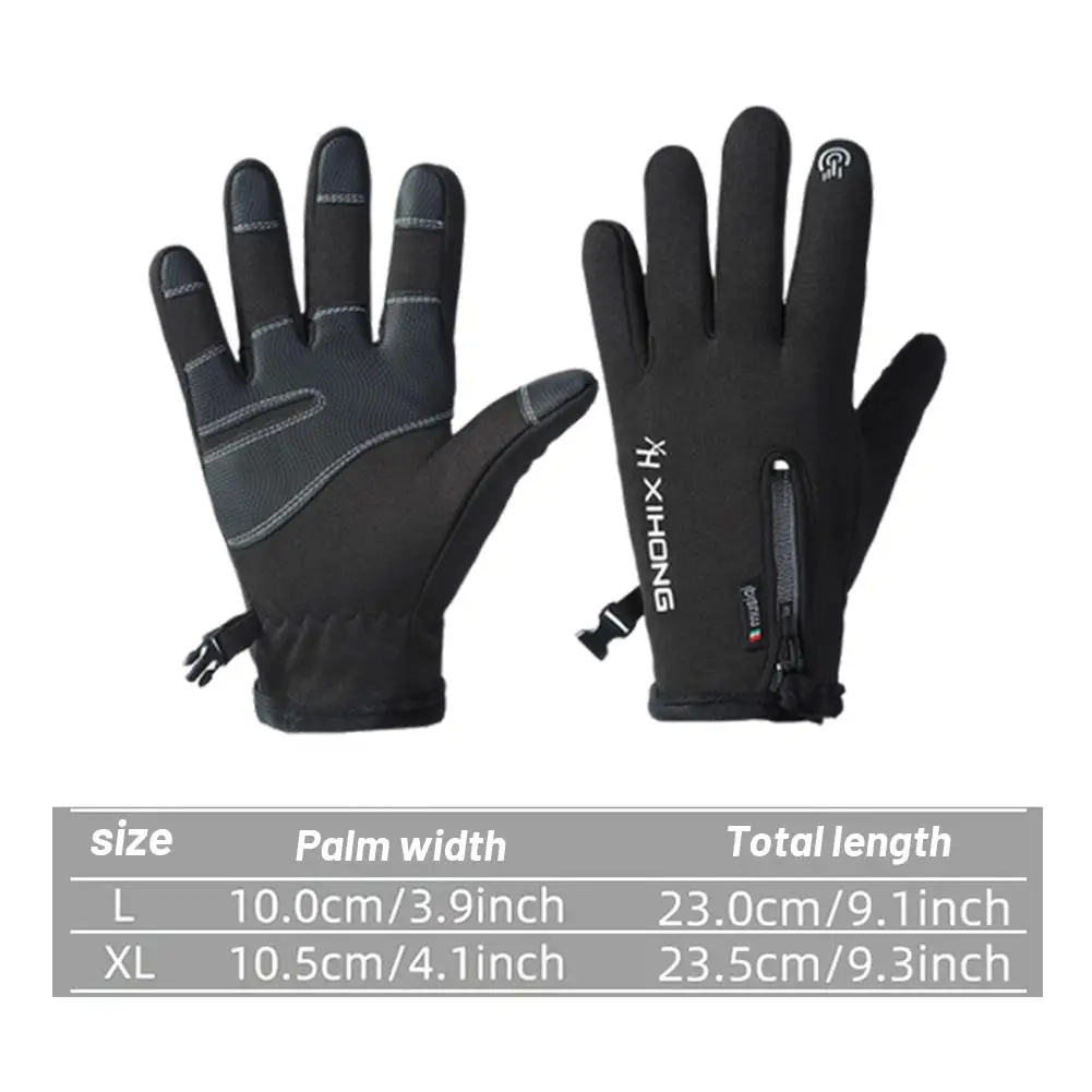 Outdoor Winter Cycling Ski Gloves For Men Women Waterproof Touchscreen Warm Non-Slip Gloves Snowboard Motorcycle Gloves