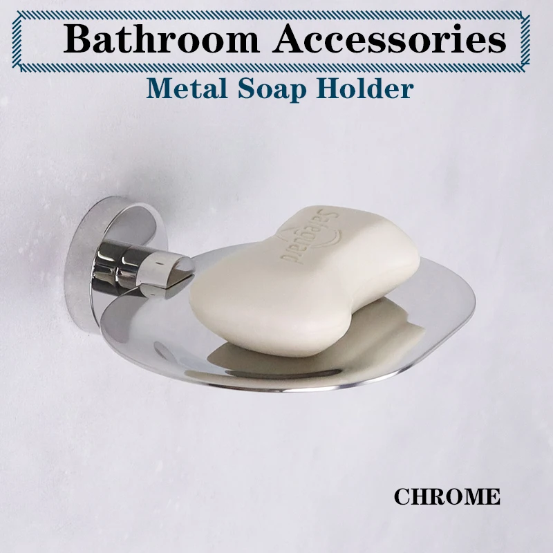 

Soap Dishes Stainless Steel Soap Plates Holder Bathroom Soap Storage Rack Drain Bathroom Shower Accessories
