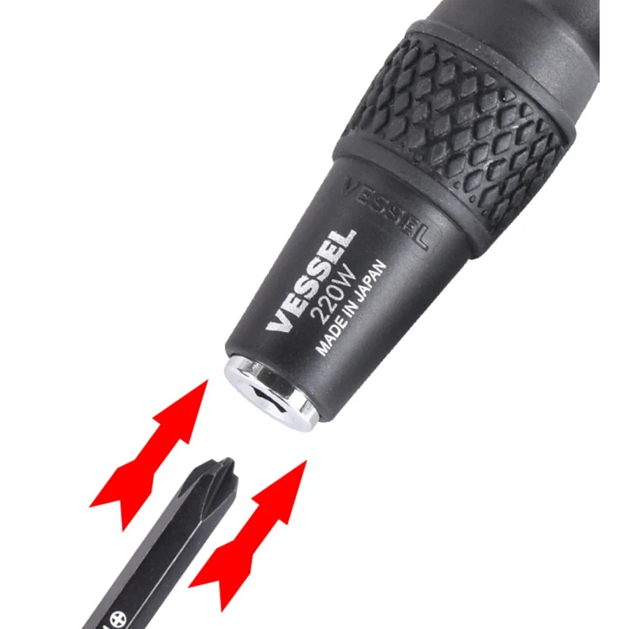 VESSEL 270BW 220W 230W قبضة كروية قبضة الاختراق الاحتياطية، نصائح مفك البراغي الاحتياطية مقبض الحفر أدوات يدوية يابانية