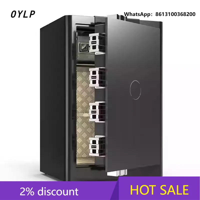 OYLP Safe Home Office Smart Anti-theft Bedside Table Small 60CM Fingerprint Unlock Thickened All-Steel