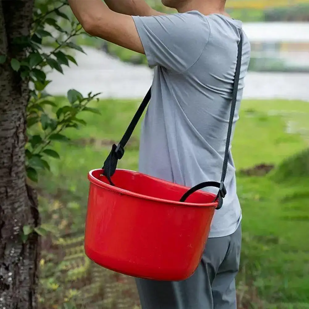 Ergonomic Fruit Picking Bucket Multifunctional Harvest Carrier Bag Outdoor Farm Garden Use Convenient Fertilizer Holder