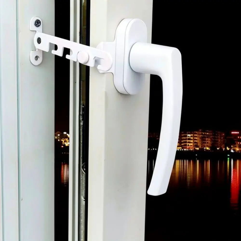 Plastic Steel Window Limiter For Casement Stay Stopper Wind Hook Security Adjustable Hardware Inward Open Accessory
