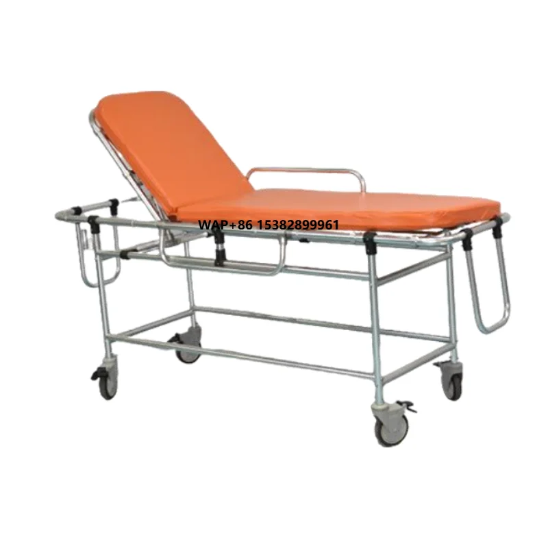 MT MEDICAL MRI Non-Magnetic Hospital Medical Equipment Emergency Hydraulic Transportation Transfer Stretcher Trolley for Patient