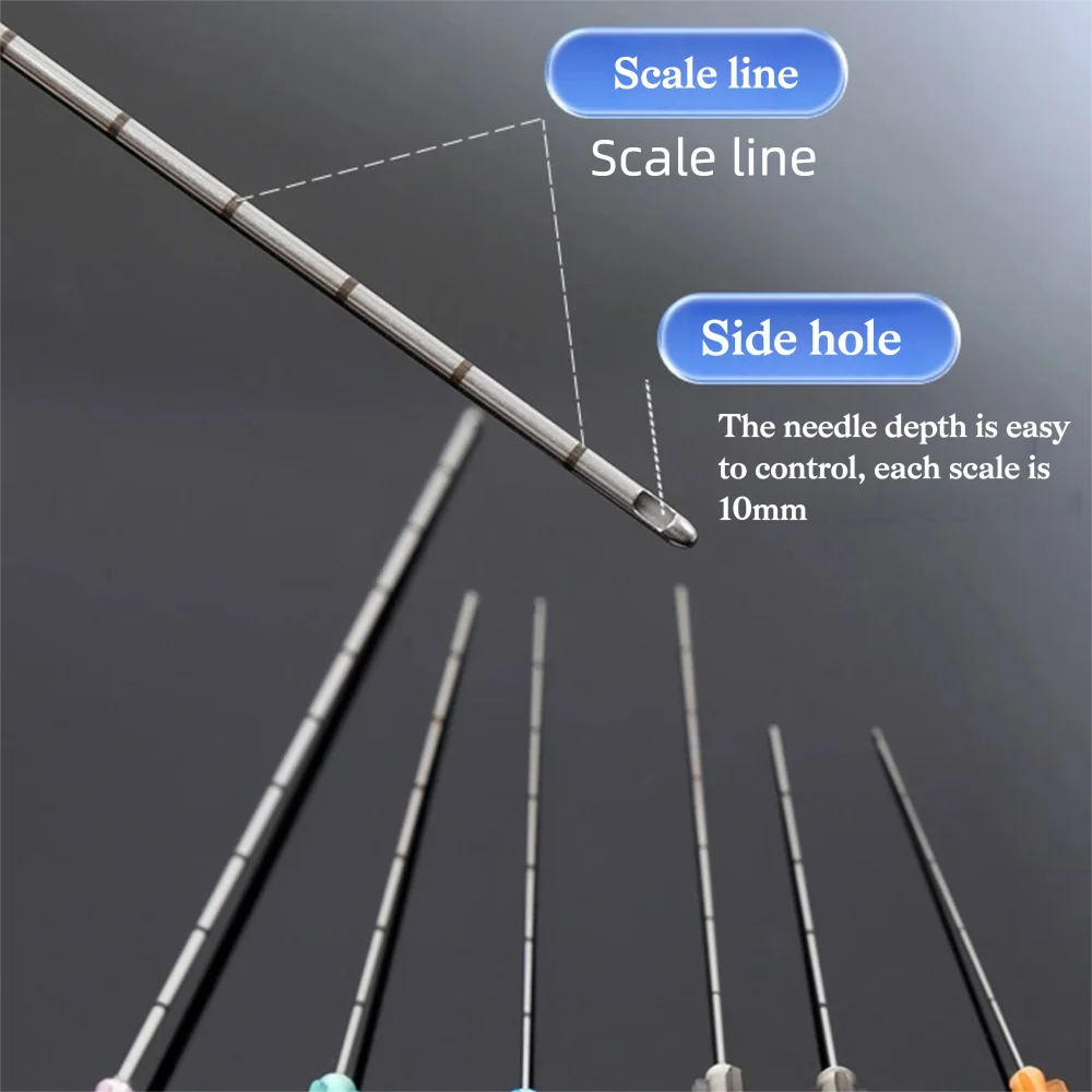 15/25/50PCS Disposable Fine Micro Cannula Blunt Tip Needle 22g 23G 25G 27G 18G 30G Dermal Filler Micro Cannula Tattoo Parts