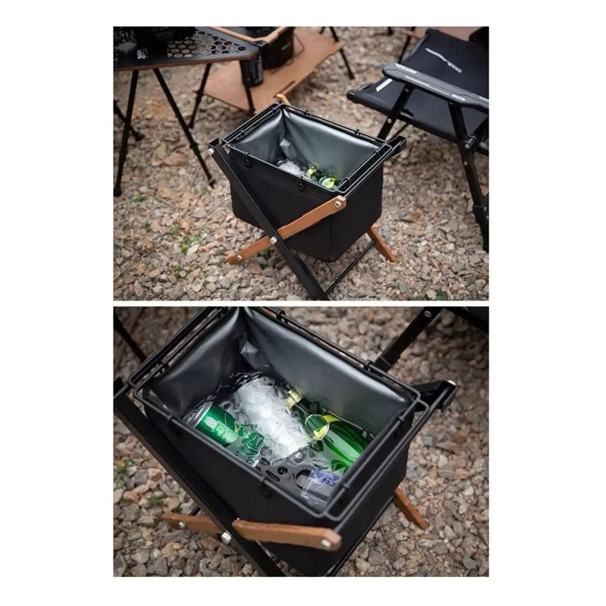 PHONE&GEAR Ice Bucket Camping Table Incubator Refrigerated Picnic Ice Drink Ice Bag for Camping Table