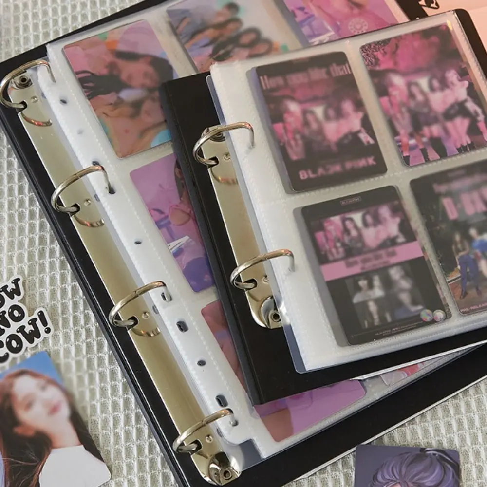 A4/A5 Large Capacity Kpop Binder Photocard Holder with Baffle 25/50pcs Inner Pages Sleeves Photo Album Idol Picture Collect Book