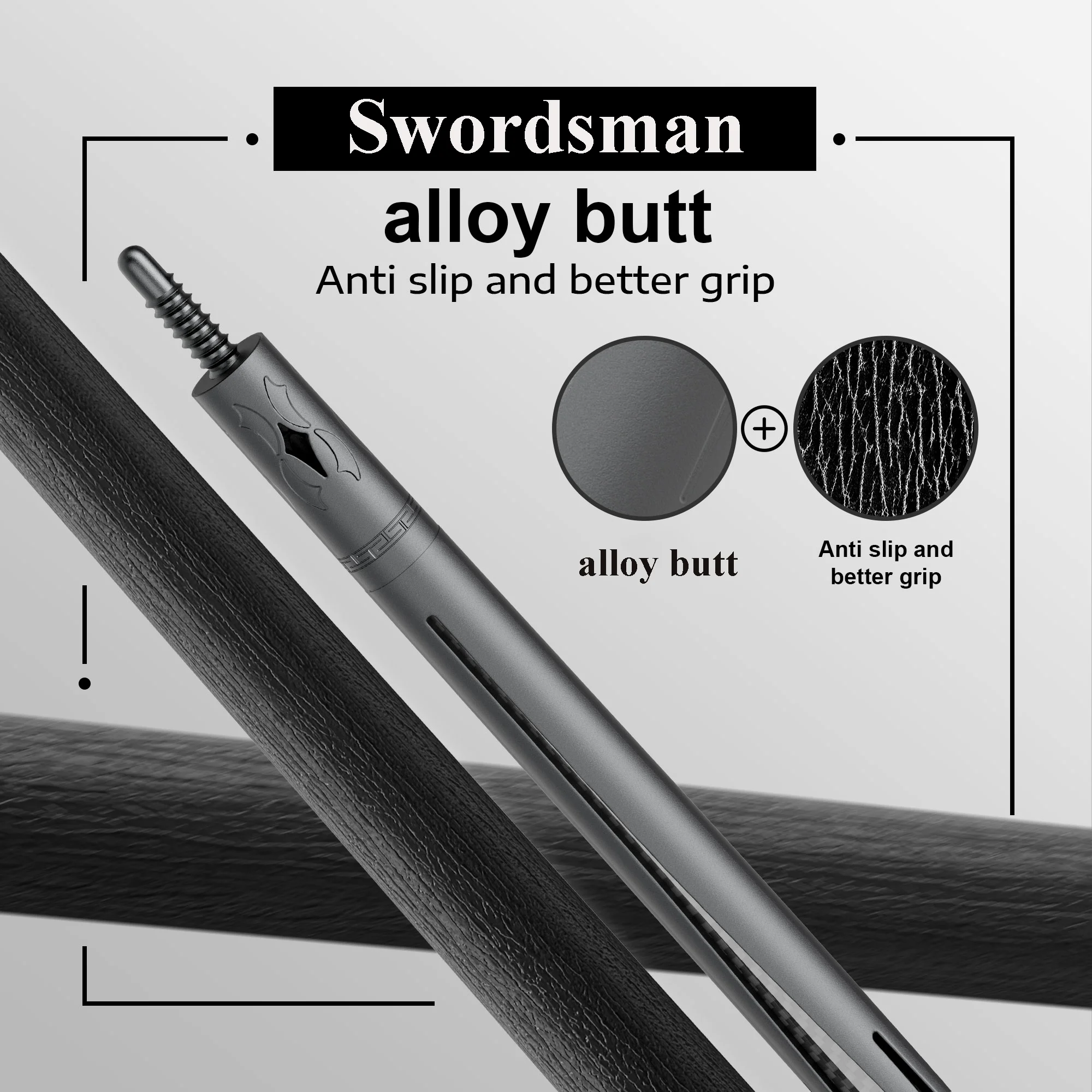 DAVID LOMAN alloy butt with carbon fiber cue shaft Swordsman
