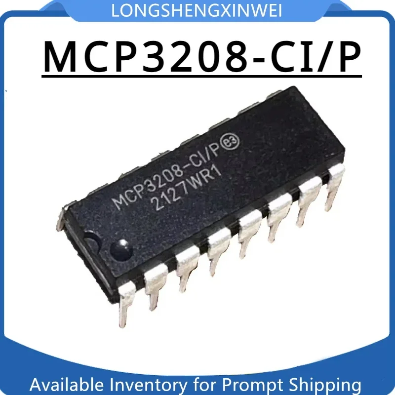 1PCS MCP3208-CI/P M…