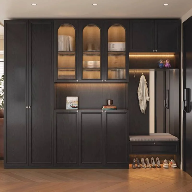 Gym Drawers Luxury Wardrobes Closet Retro Nordic Lounges Living Room Wardrobes Display Wooden Sliding Armario De Ropa Furniture
