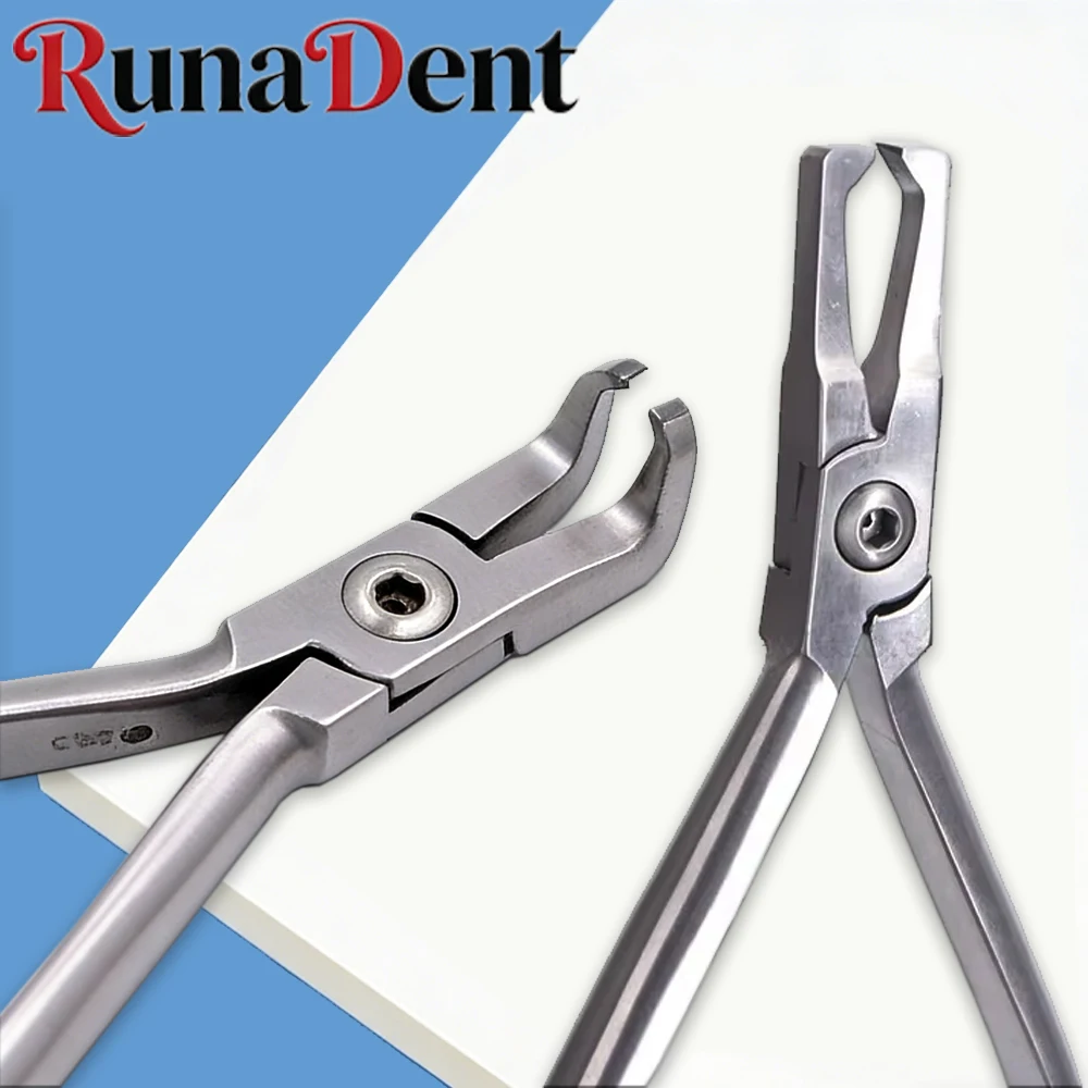 

Dental Anterior Bracket Removal Pliers Stainless Steel Orthodontic Forceps for Cutting Adhesive Remnants Dentist Tool