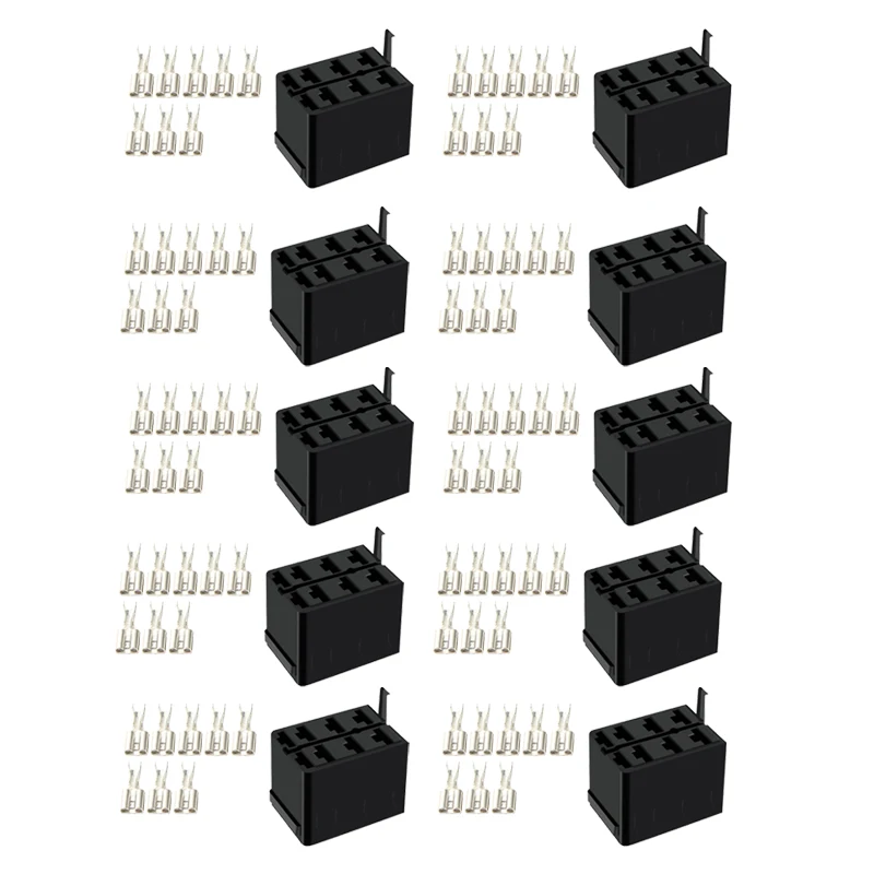 

10 Sets Carling ARB Rocker Switch Wire Spade Terminal Connector Plug Socket Fit For SUV Car Boat