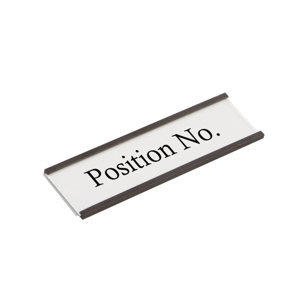 3x1 Inches c Channel Magnetic Label Holders Paper Inserts and Clear Plastic Protectors Metal Surface Sign Replacement Strips