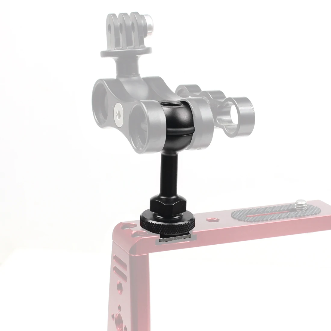 CNC-verstellbare 1-Zoll-Kugelkopfhalterung mit Kaltschuh-Basisadapter, Monitorhalter, magischer Arm für universelle Unterwasser-Action-Kamera – Detail 25