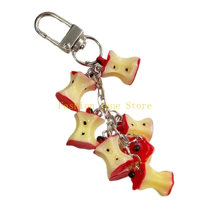 N5KA Sweet Miniature Apples Keyring Keychain Charm For Backpacks Bags And Accessories
