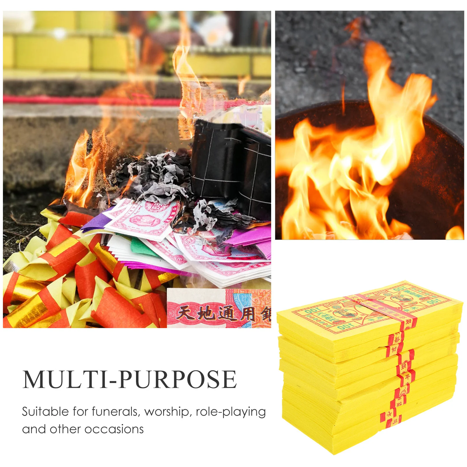 

350pcs Qing Ming Festival Paper Ancestor Worship Burning Money Traditional Ghost Money For Funeral Sacrifice Rituals