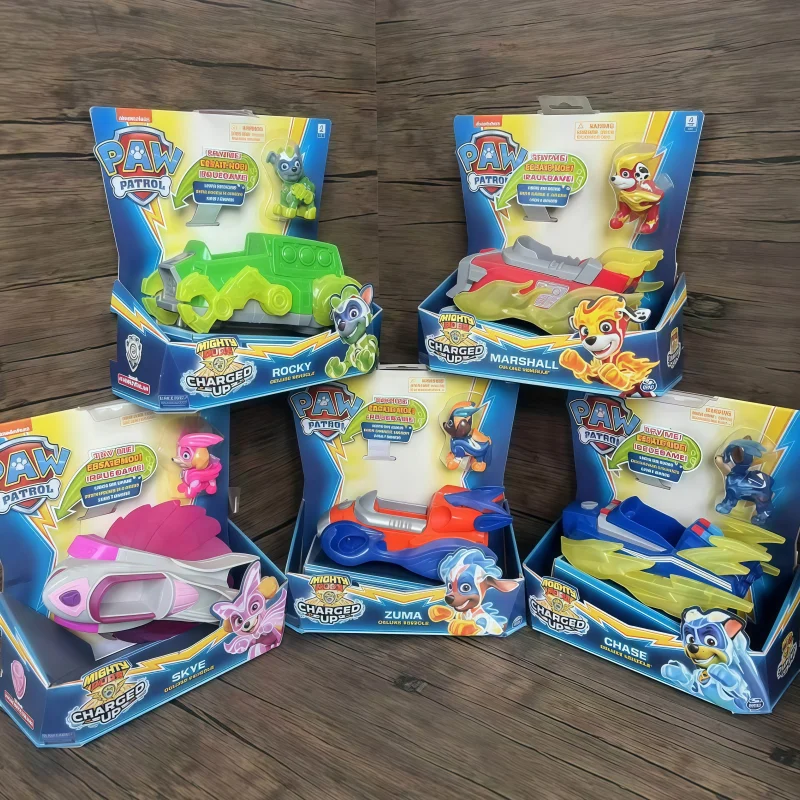 Оригинальная серия машинок Paw Patrol с функцией отката: Райдер, Трэйкер, Эверест, Чейз, Рекс, Скай, Рокки, Маршалл. Фигурки-игрушки в подарок.