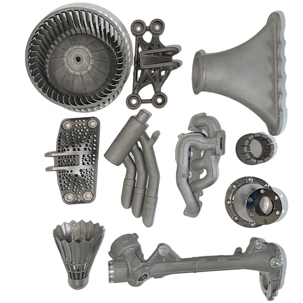 OEM Metal 3D Printing Service Custom Titanium Alloy Topology Optimization Bracket Lightweight Lattice Structural Parts Rapid