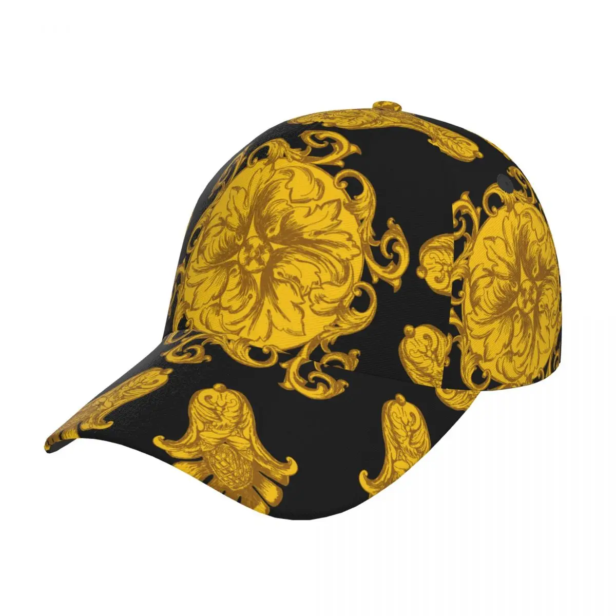 Baseball Cap Golden Baroque Hat New Fashion High Quality Man Racing Motorcycle Sport hats