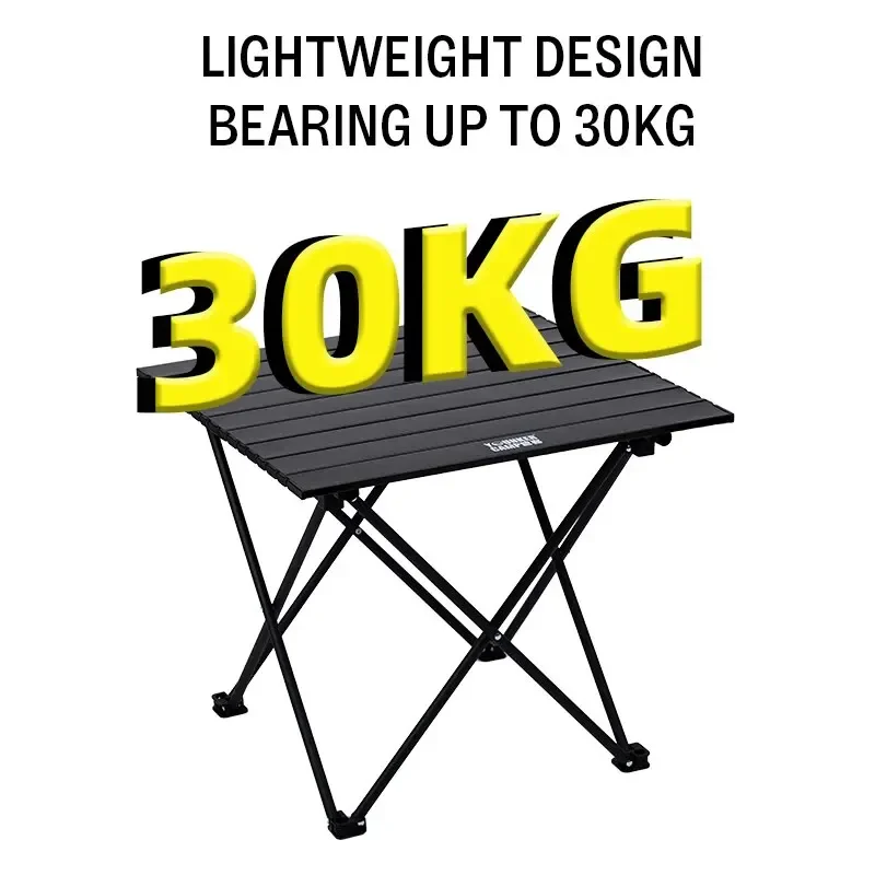 Outdoor Folding Table Lightweight Portable Camping Picnic Egg Roll Table Road Trip Ultra-Light Aluminum Alloy Small Table