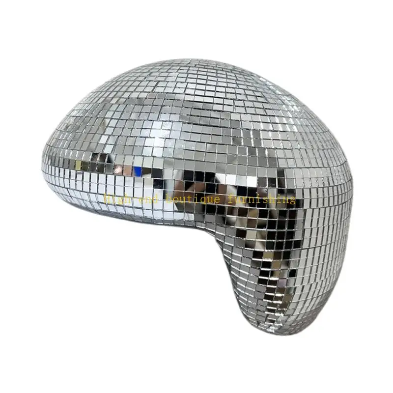 L9NB Shelf Accent Melting Mirror Disco Ball Decors for Bedroom Desk Room Styling