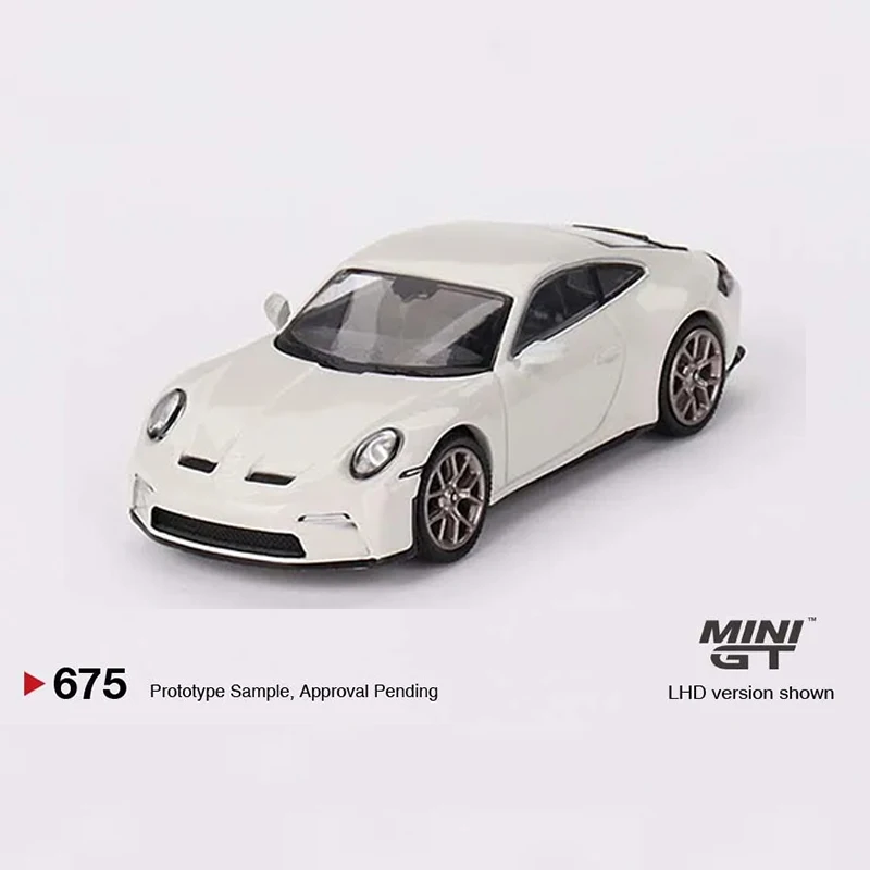 Minigt 675 em estoque 1:64 porsche 911 992 touring crayon diecast diorama modelo coleção brinquedos em miniatura