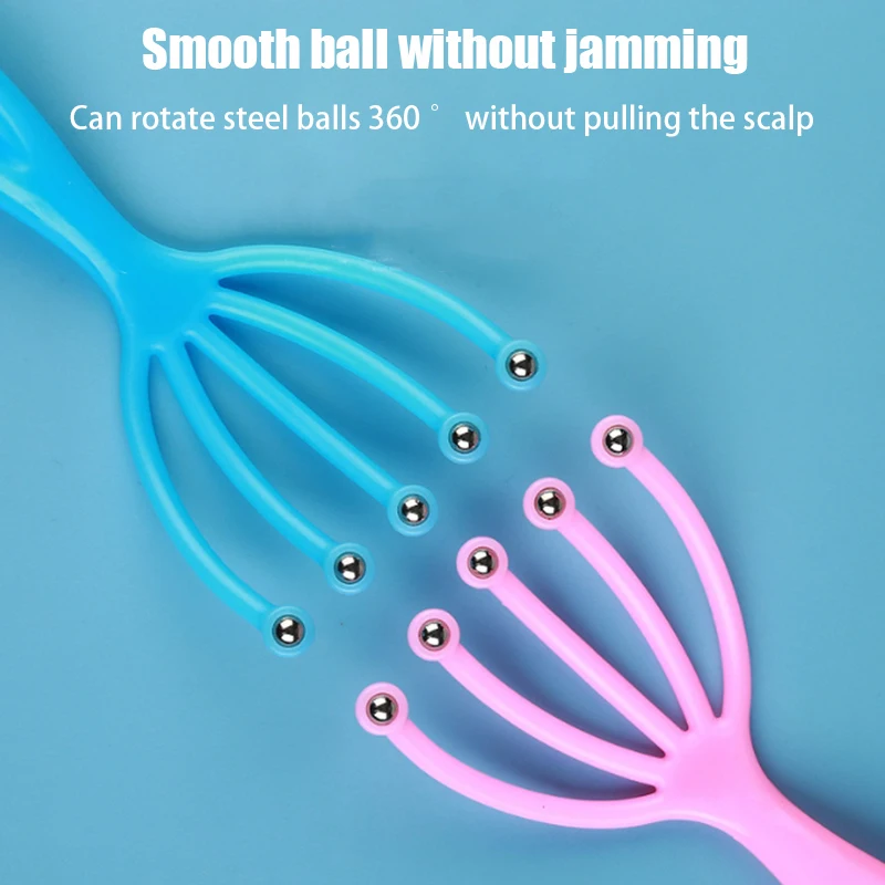 

Rakes For Scalp Head Massage Scalp Massager Steel Ball Head Massage Relaxation Five Finger Massager For Head