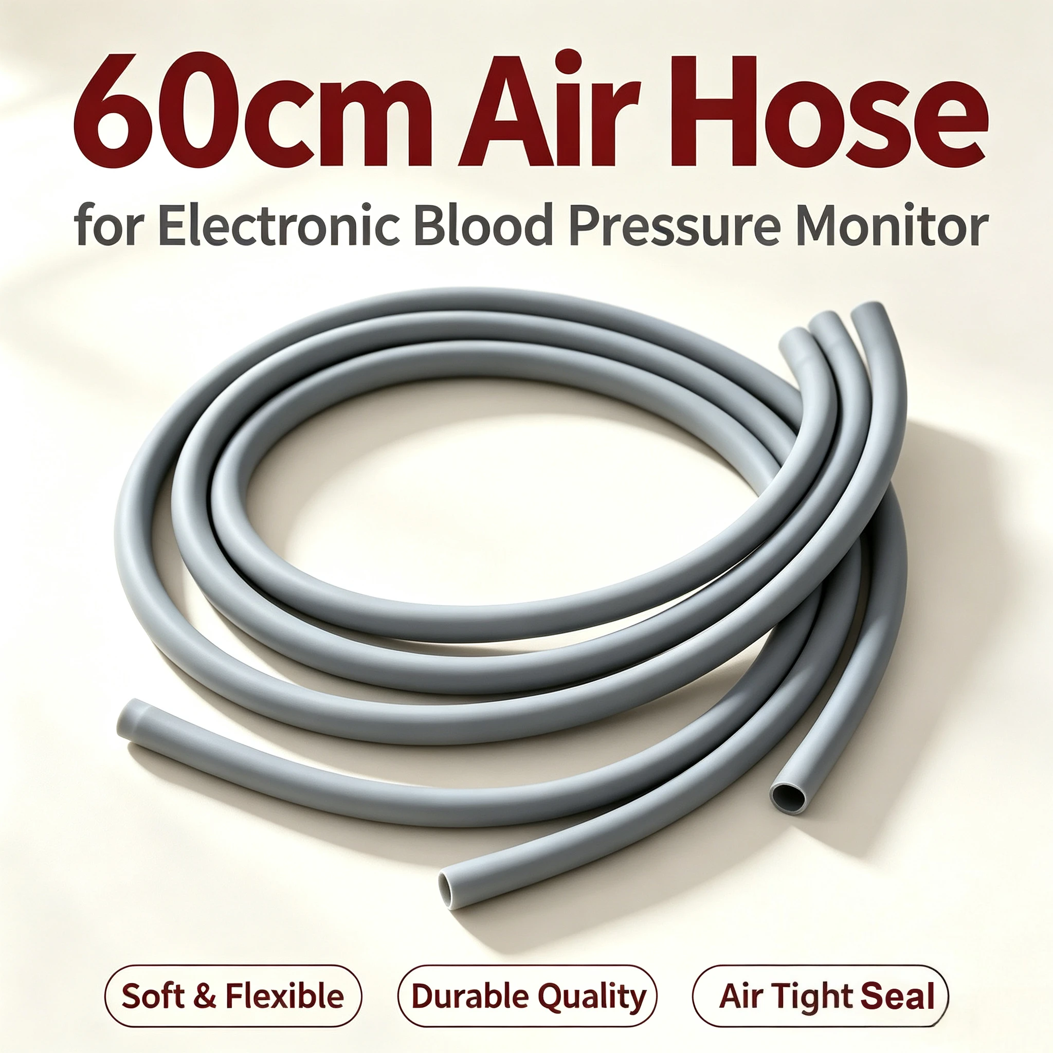 Blood Pressure Monitor Cuff Air Tube Hose Connector Adapter Replacement CR24 J30 Universal Rubber Flexible Durable Sealed Fit