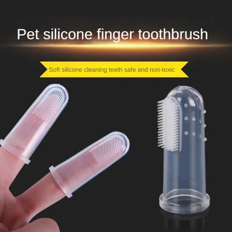 

Silicone Finger Cots Toothbrush for Pet, Pet Teeth Oral Cleaning, Dog Accessories, Cleaning Products in Addition